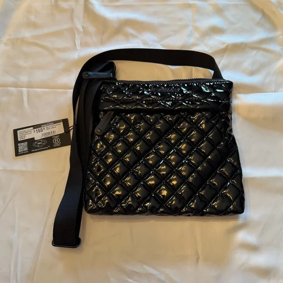 NWT MZ Wallace Black Quilted Crossbody Bag - Picture 5 of 7